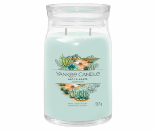 Svíčka ve skleněné dóze Yankee Candle, Aloe a agáve, 567 g