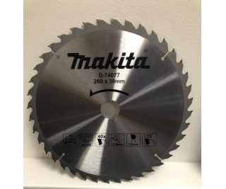 Makita cirkulární pila 260x30x 40z MD-74077