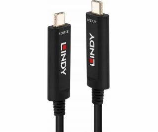 Hybridní video kabel USB typu C Lindy  30m z optických vl...