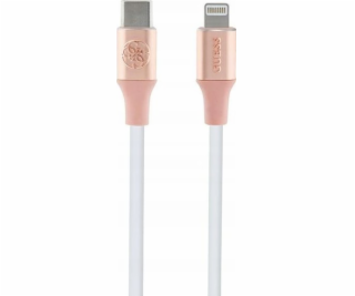 Kabel USB s logem Guess  Ebossed – kabel USB-C na Lightni...