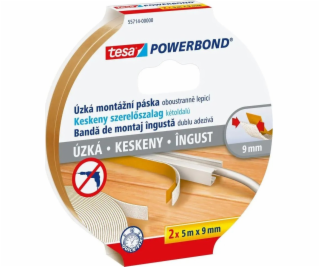 tesa Powerbond Schmal 2 x 5 m x 9 mm