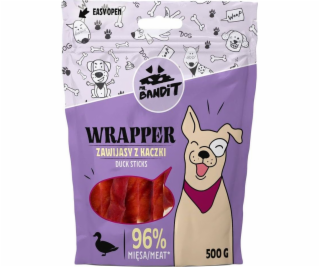 PAN. BANDIT WRAPPER Kachní wrap - pochoutka pro psy - 500 g