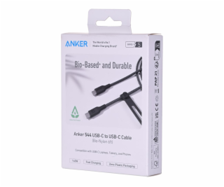 Kabel Anker 544 USB-C do USB-C Bio-Nylon 1,8m 140W černý