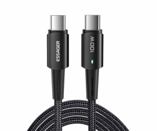 Kábel USB-C na USB-C 100W Essager 1 m (čierny)