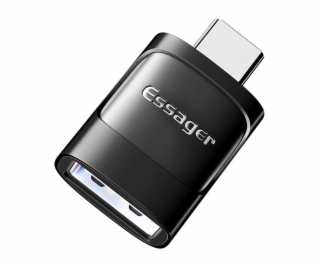 Adaptér OTG USB 3.0 female na USB-C male Essager (čierny)