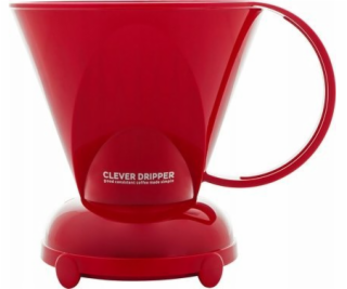 Clever  Dripper - Kávovar L 500ml červený + 100 filtrů