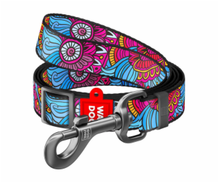 Waudog nylon dog leash,  Summer  pattern, 25 mm wide, len...