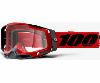 100% Gogle 100% RACECRAFT 2 RED (Szyba Przezroczysta Anti...