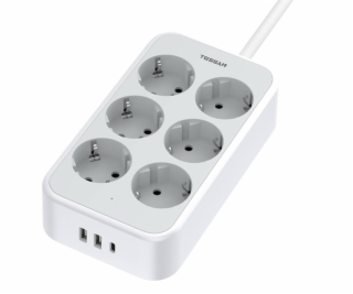 TESSAN power strip TS-PS02DE00 (white)