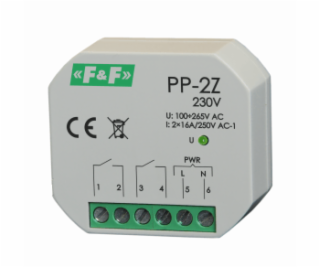 F&F Elektromagnetické relé 2Z 16A P/T - PP-2Z 230V