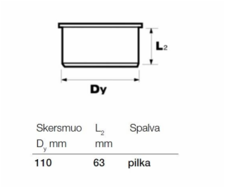 Vnitřní kanalizační žaluzie Wavin, O 110 mm