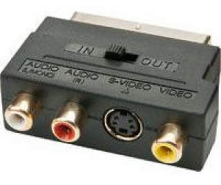 Lindy Scart AV adaptér - RCA (Cinch) x3 + S-Video černý (...