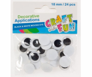 Dekorace Craft with Fun Eyes 18mm 24ks. (290507)