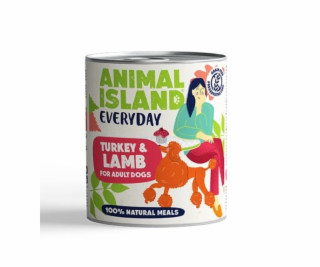 ANIMAL ISLAND Everyday Turkey and lamb - vlhké krmivo pro...