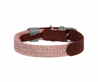 Dog collar made of natural leather and recycled material ...