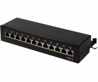 Patchpanel LogiLink LogiLink Tisch/Wand Cat.6 STP 12 port...