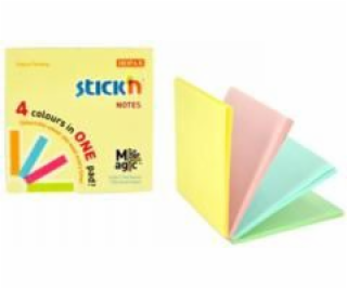 Stickn Samolepící zápisník Magic Pad Pastel mix 4 barev (...