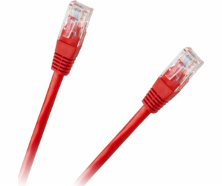 LP Patchcord kabel UTP 8c zástrčka-zástrčka 1,5m CCA červená