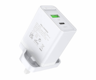 USB-A, USB-C Wall Charger Vention FBBW0-UK 18W/20W UK White