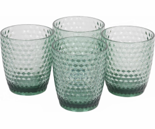 Cambridge CM07654GEU7 Fete Diamond 4pcs tumbler set green