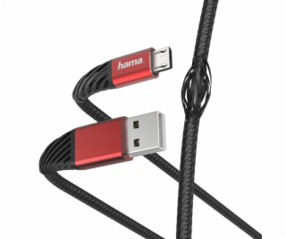 Hama 00187216 Extreme Charging/Data Cable, USB-A - Micro-...