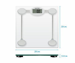 Salter 9018S SV3RCFEU16 Glass Electronic Bathroom Scale