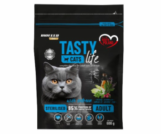 BIOFEED Tasty Cats Life Sterilized Salmon - suché krmivo ...