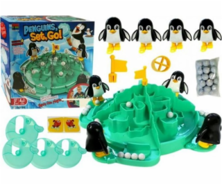 Leantoys Game Glacier Penguin dobývající sněhové koule