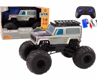 Velké terénní dálkově ovládané SUV LeanToys 2.4G RC 1:6 šedá