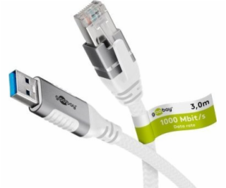 goobay Ethernetový kabel USB-A 3.2 Gen1 samec > RJ-45 sam...