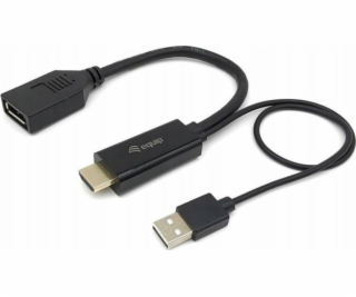 AV adaptér  HDMI adaptér Displayport St/Bu 0,15m 4K/60Hz sw