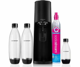 Sodastream Terra Saturator + 3 lahve + plyn Black