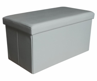 Pouf Domoletti XYF634B, biely, 76,5 cm x 40,5 cm x 40,5 cm