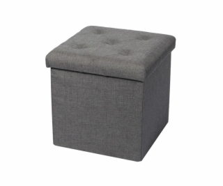 Pouf Domoletti XYF15447BE, sivý, 38 cm x 38 cm x 37,5 cm