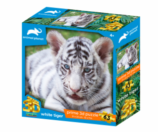 PUZZLE - Biely tiger 63 dielikov 13759