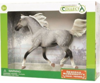 Figurka Collecta Half-Arabian Stallion, šedo-černá 1:12 D...