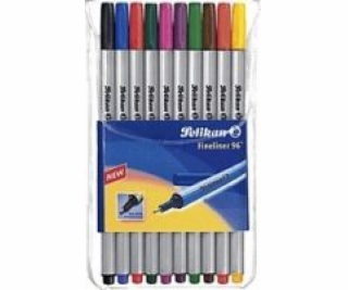 Pelikan Fineliner 96, 10 různých barev (940676)