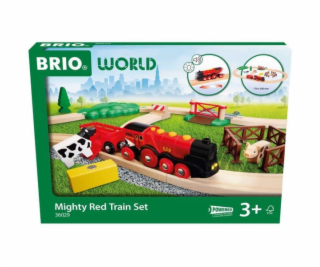 BRIO World Red Lola Farm Train Set, Train