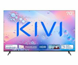 KIVI - 70 , UHD, Android TV 11, Černá, 3840x2160, 60 Hz,r...