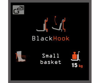 Závěsný systém G21 BlackHook small basket 30 x 22 x 23 cm