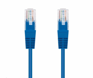 Kabel C-TECH patchcord Cat5e, UTP, modrý, 3m