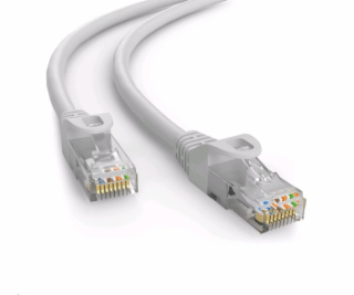 Kabel C-TECH patchcord Cat6e, UTP, šedý, 50m