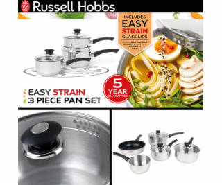 Russell Hobbs RH00542EU7 Easy Strain Pan Set 3pcs