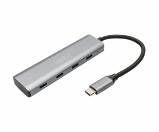 DIGITUS 4portový USB-C HUB 4x USB-C 3.1 Gen1, 5Gbps