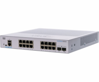 Cisco switch CBS350-16T-2G, 16GbE RJ45, 2xSFP, fanless - ...