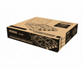 Promis KG400C hob Black White Countertop Gas 4 zone(s)