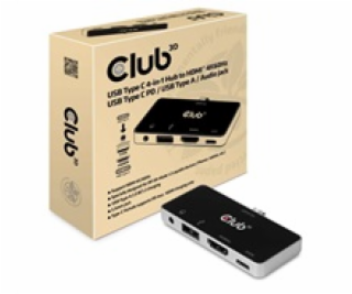 Club3D hub pro mobilní telefony USB Type C 4-in-1 Hub to ...