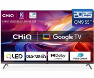 CHiQ U55QM9V TV 55 , UHD, QLED, Google TV 5.0, DLG 120 Hz...