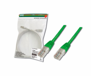 Digitus Patch Cable, UTP, CAT 5e, AWG 26/7, zelený 2m