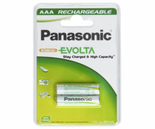 1x2 Panasonic Aku NiMH Micro AAA 750 mAh Ready to Use